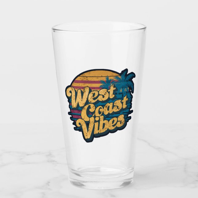 West Coast Vibes Glas (Vorderseite)