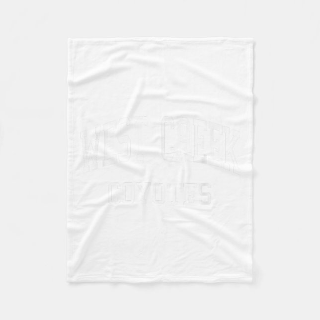 West Creek High School Hs Clarksville Tn Retro Spa Fleecedecke (Vorderseite)