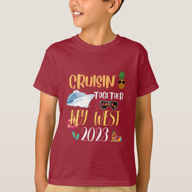 West Cruise 2025 Family Friends Group Travel T-Shirt (Vorderseite)