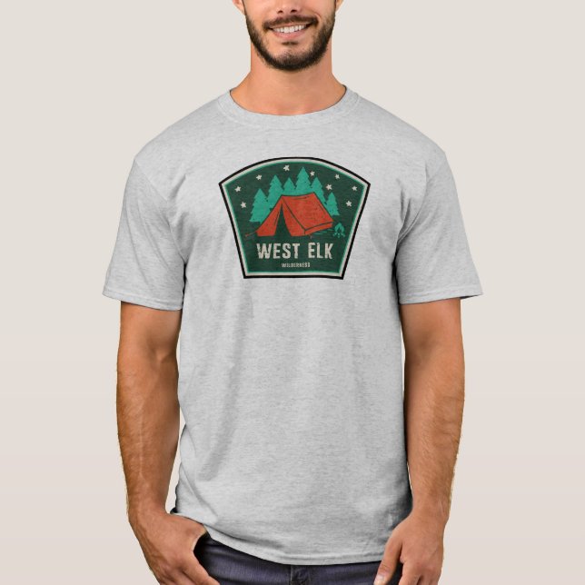 West Elk Wilderness Colorado Camping T-Shirt (Vorderseite)