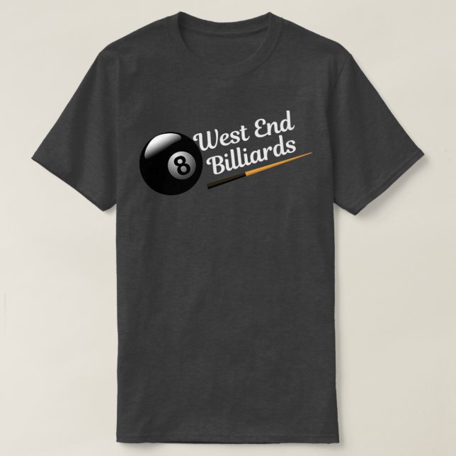 West Ende Billiards T-Shirt (Design vorne)