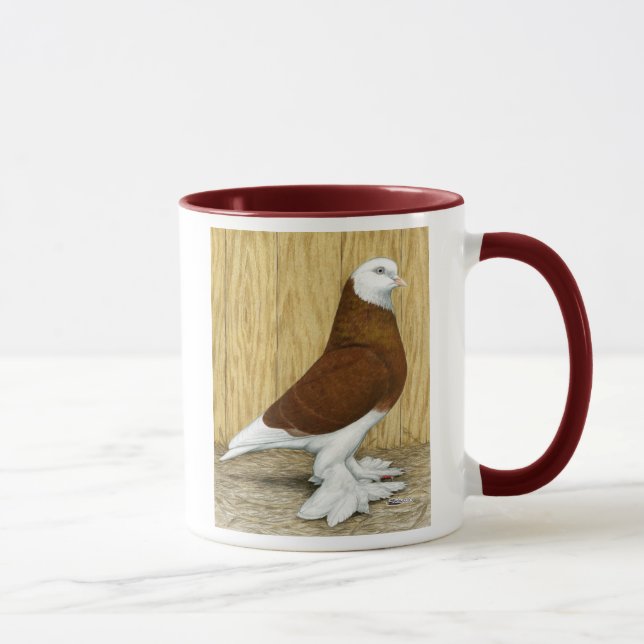 West-England Tumbler Red Baldhead Tasse (Rechts)