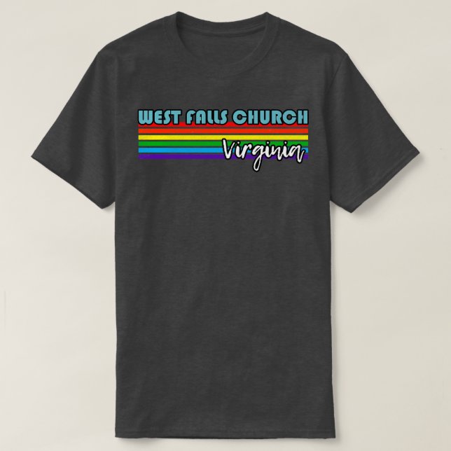 West Falls Church Virginia Pride West Falls Church T-Shirt (Design vorne)