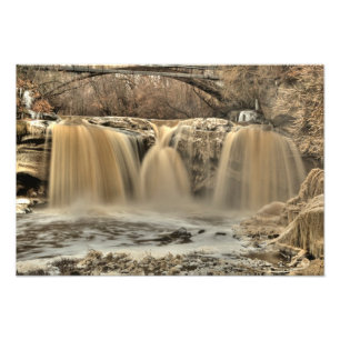 West Falls of the Black River, Elyria, Ohio Fotodruck