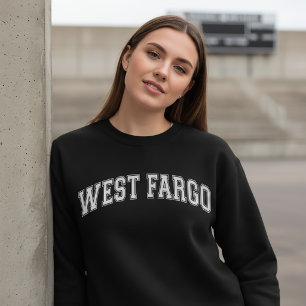 WEST FARGO Universitäts-Style Amerika College Sweatshirt