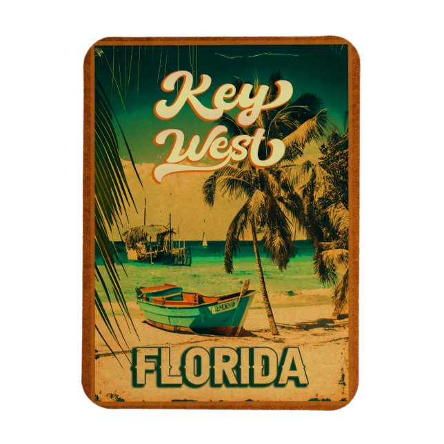 West Florida Island Vacation Souvenirs Vintag Magnet (Vertikal)
