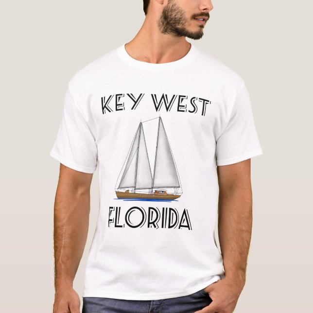West Florida Segelboot T-Shirt (Vorderseite)