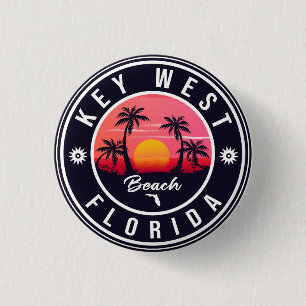 West Florida Sunset Vacation Souvenirs Button