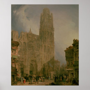 West Front of Notre Dame, Rouen Poster