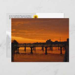 West Harlem Piers, NYC - H Postcard Postkarte