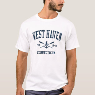 West Haven CT Vintag Navy Crossed Oars & Anchor T-Shirt