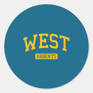 West High School HS Madison WI Uni-Sport Runder Aufkleber