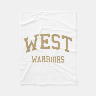 West High School Hs Torrance Ca Retro Sports Fleecedecke