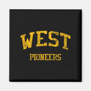 West High School Hs Wichita Ks Vintage Srts Magnet