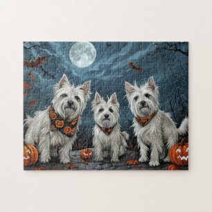 West Highland Halloween Spooky Puzzle