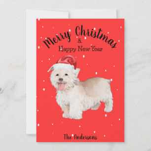 West Highland Terrier Christmas Feiertagskarte
