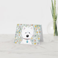 West Highland Terrier Danke-Karte