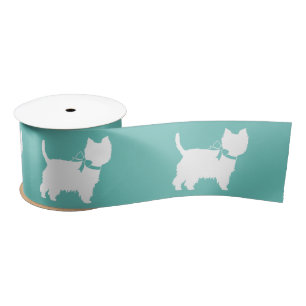 West Highland Terrier Dog Puppy Westie Satinband