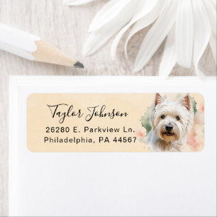 West Highland Terrier Hund Rücksendeadresse