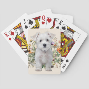 West Highland Terrier Hund  Spielkarten