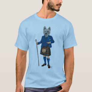 West Highland Terrier in Kilt 3 T-Shirt