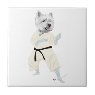 West Highland Terrier KARATE ! Fliese