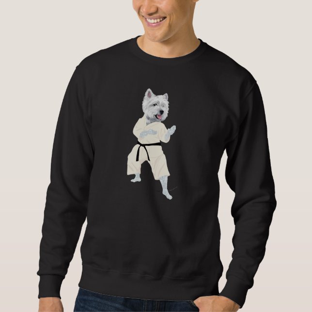 West Highland Terrier KARATE ! Sweatshirt (Vorderseite)