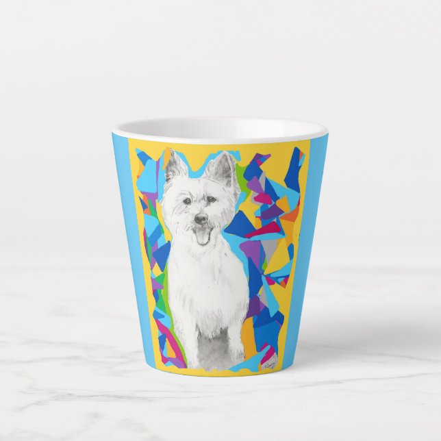 West Highland Terrier Latte Tasse (Vorderseite)