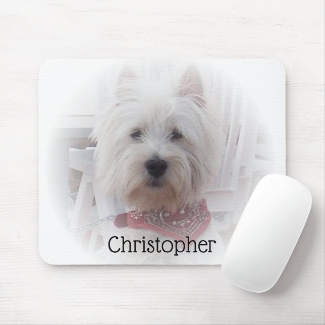 West Highland Terrier Mousepad (Mit Mouse)