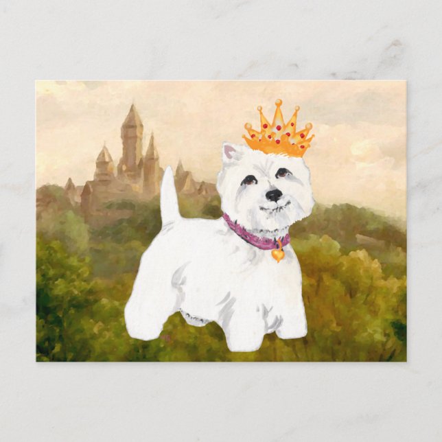 West Highland Terrier Princess / Prince Postkarte (Vorderseite)