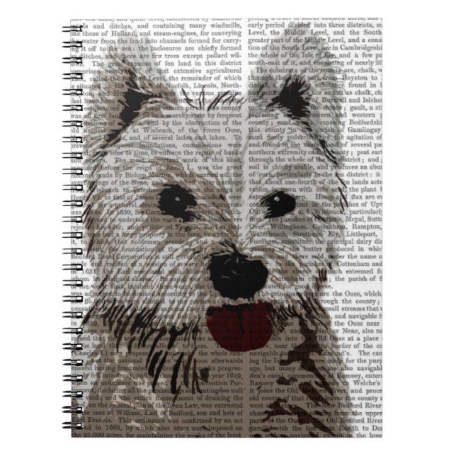 West Highland Terrier Schlicht Notizblock (Vorderseite)