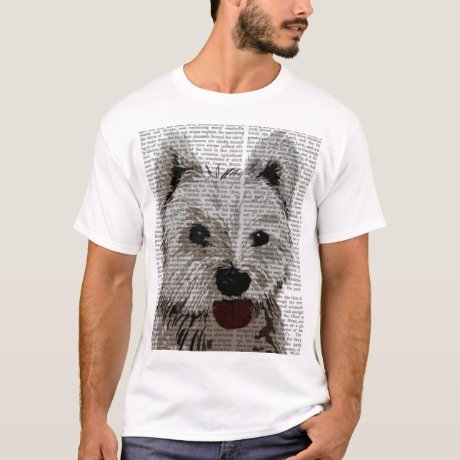 West Highland Terrier Schlicht T-Shirt (Vorderseite)