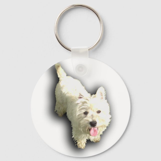 West Highland Terrier Schlüsselanhänger (Vorderseite)