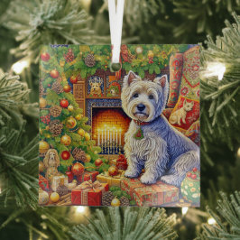 West Highland Terrier Schmuck Ornament Aus Glas