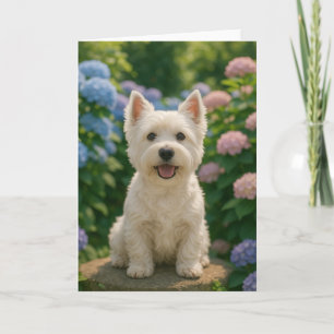 West Highland Terrier Spring Summer Grußkarte Karte