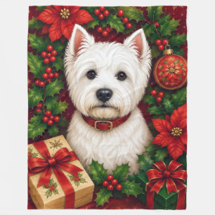 West Highland Terrier Urlaub Fleecedecke