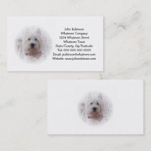 West Highland Terrier Visitenkarte