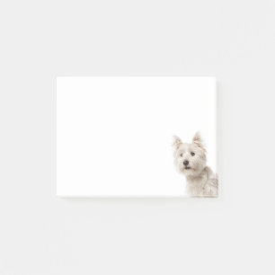 West Highland Terrier Welpe Hund Liebe Post-it Klebezettel