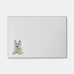 West Highland Terrier Welpe Hund Post-it Klebezettel