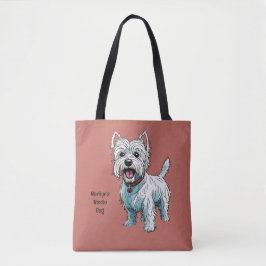 West Highland Terrier, Westie. bearbeitbar