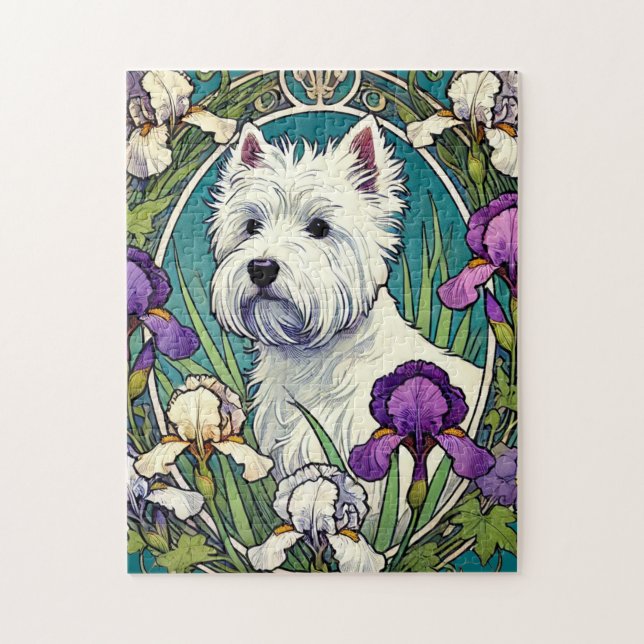 West Highland Terrier Westie Puzzle (Vertikal)
