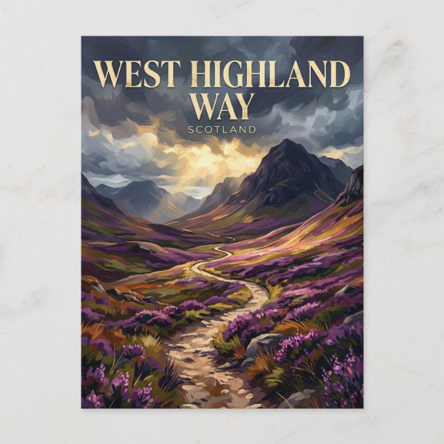 West Highland Way Schottland Postkarte (Vorderseite)