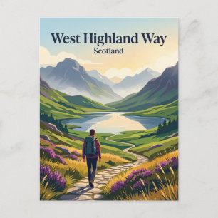 West Highland Way Schottland Postkarte