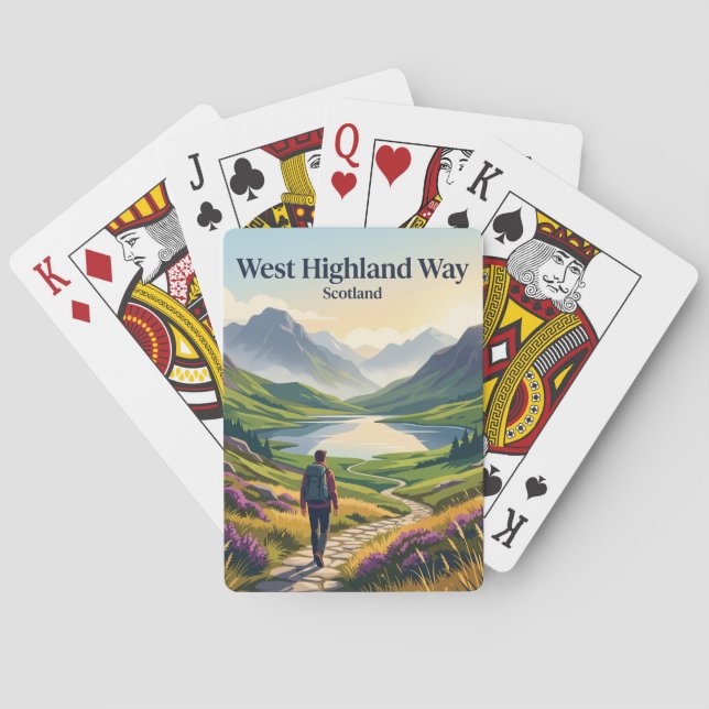West Highland Way Schottland Spielkarten (Rückseite)