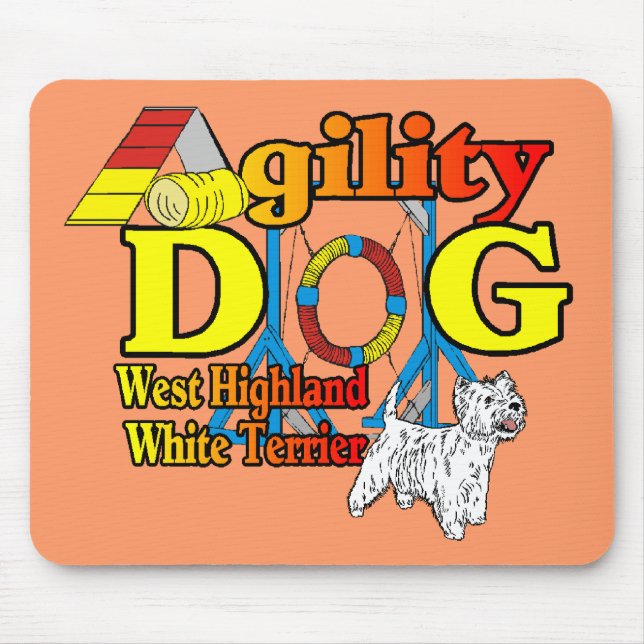 West_Highland_White_Terrier_Agility Mousepad (Vorne)
