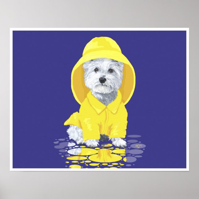 West Highland White Terrier April Duwers Poster (Vorne)