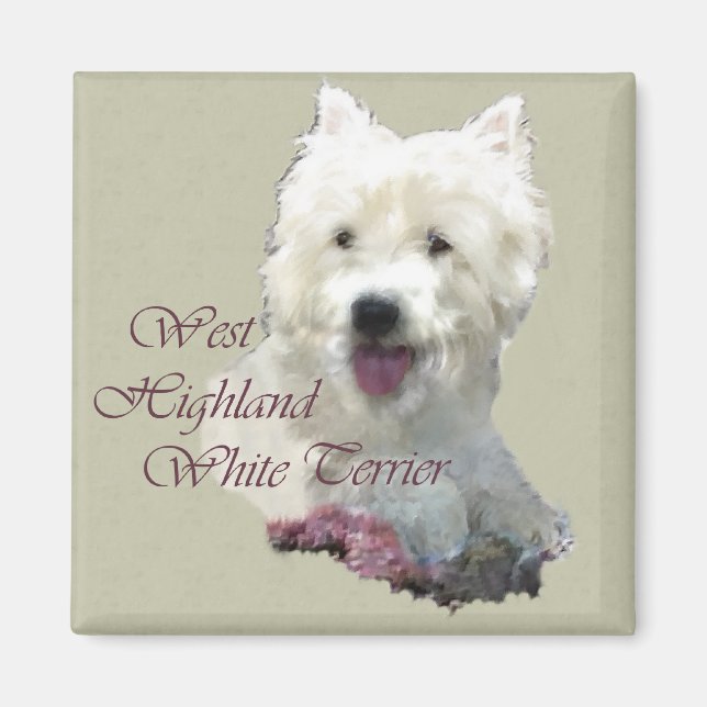 West Highland White Terrier Art Magnet (Vorne)