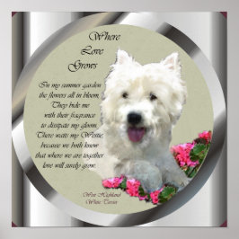 West Highland White Terrier Art Print Poster