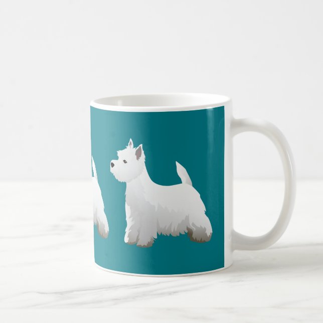 West Highland White Terrier Basic Breed Design Tasse (Rechts)