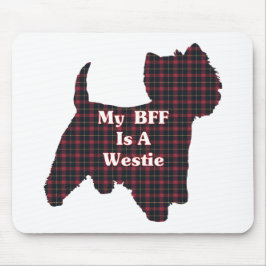 West Highland White Terrier BESTE FREUNDIN Geschen Mousepad